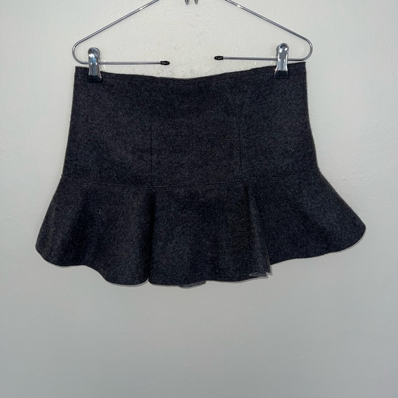 SOLD ISABEL MARANT Freja merino wool-felt mini skirt - Picture 6 of 10
